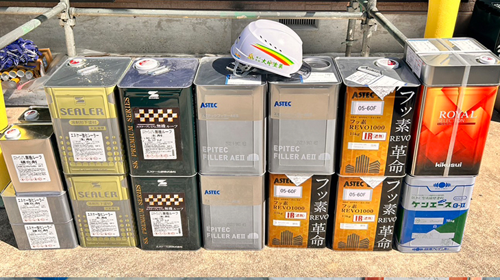 一般的な塗料の耐用年数は以下の通りです