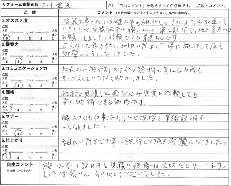 お客様の声