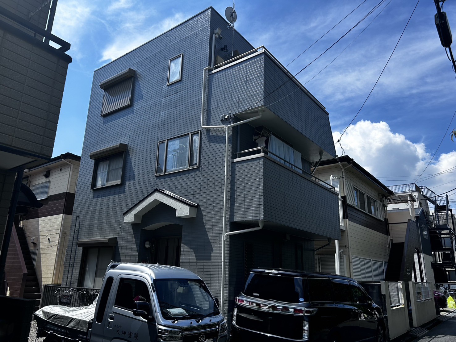 三階建ての外壁塗装