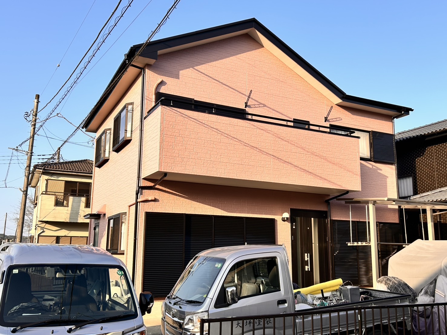 木更津市 漏水と凍害による外壁剝離 部分張替え・塗装